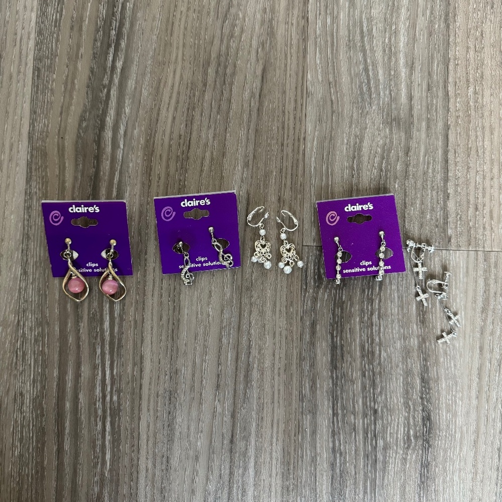Claire's Clip-on Earrings Bundle